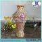 2016 new style crackle mosaic cheap glass flower vase for decoration