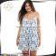 2016 China Wholesale Summer Latest Front Tye Dye Women Plus Size Beach Dress