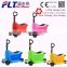 Best quality CE 4 big flashing wheels scooter kids with adjustable O bar