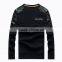 Simple design but fancy model men's casual hoodies with soft PU leather patch