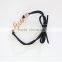 Korean Sweet Gold Plated Letter Love Rhinestone Bow Rubber Band Elastic Hair Bands Girls Hair Accessories for Women Headwear