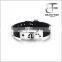 Men's 12 Constellations Bracelet Titanium And Stainless Steel Silicone Bracelet