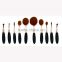 Hot sale!New arrival oval toothbrush shape private label Facial Cometic make up brush set Make up brush manufactory