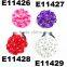 girls organza artificial flower ball elastic hair band