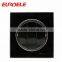 Black Acylic big push button 3 gang switch socket