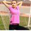 Heathred color hot sale OEM gym t shirt sports t shirt for women