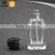 Hotsale perfume bottle glass with black round cap