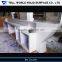 Curved bar counter white with sink, acrylic bar counter