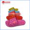 Fashion colorful leaking hole slippers