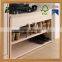 Wholesale handmade simple shoe rack design solid wood shoe display rack