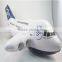 Inflatable white Plane pringting blue toys