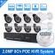HD NVR System Recording With 8CH 1080P 2.0MP POE CCTV NVR IP Camera Security Surveillance NVR Kits
