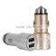 High Quality 100% Metal Quick Charge 2.0 Car Charger Promotional Gifts Metal Aluminum 2.1A Universal Quick Charge