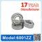 6001 ZZ RS Miniature Ball Bearing Deep Groove Ball Bearing