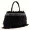 New Stylish Hot Selling Mongolian Lamb Fur Bag for Young Girls with Factory Price Fur Bag