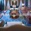 Blue white area rug hand tufting living room master room rugs