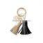 genuine leather Leather Tassel Key Chain fob