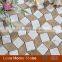 White marble light emperador Rhombus Pattern Polished Marble Mosaic in 12" x 12" Sheet kitchen flooring tiles