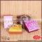 Nice silver foil ribbon paper boxes for gift