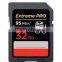 Original Package Extreme Pro SD Card 64GB Class 10 UHS-3 95MB/s Speed Sd SDXC Memory Card 32 128 256 GB micro 4K Camera Video