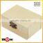 Rectangular Pine Wood Jewellery Trinket Box with Magnetic Clasp