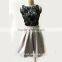 OEM Elegant black lace and stone skirt plus size women clothing wholesale manufacturer made in China