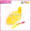 BPA free plastic bowl with baby feeding spoon manufacturer china