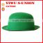 Custom green bowler hat carnival clown felt party bowler hats