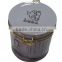 Round tinplate packaging decorative airtight tea/coffee tin box