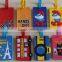 Hot selling plastic pvc luggage tags