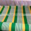 colorful stripes coated pvc polyester lona tarpaulin