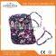 China supplier cotton bright quilted casual organic women oem floral wallet