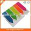 Plastic Arrow shaped Label sticker , neon PET sticky index