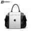 fashion trendy cowhide leather shoulder bags women tote hand bags casual