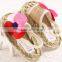 Hemp rope flower baby shoes fancy dress shoes baby girl sandals baby shoes