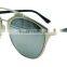 2016 new unisex metal polarized mirror aviator sunglasses