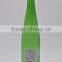 Tall hock green color 750ml wine bottle with cork