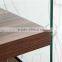2015 new design modern glass 4 tiers bookcases