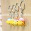 yellow little chick keychains, custom metal keychain, custom metal yellow little chick keychains