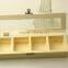 true pine unfinished wood tea box,4 bags tea wooden box,glass lid wooden box