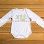 Valentine's Day girls white long sleeve romper baby children frock model