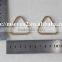 high quality 100% zinc alloy triangle textile garment metal buckles for wholesale