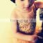 FG6 Real Sample Pictures Puffy Tulle Skirt Gold Flower Baby Girls Long Children Wedding Dresses