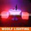 Small MOQ Color Changing Rechargeable illuminated LED Salon Furniture