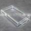 China Supplier Transparent crystal plastic packaging box for electronic, clear plastic box