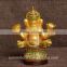 Golden hindu god ganesha figurines indian wedding gift items