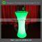 Outdoor/indoor plastic led bar table and optional chairs