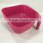 Plastic square sink colander