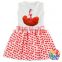red floral dress dance girl 3d print summer dress