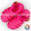 New Arrival Summer Soft Shoes Baby Girls Adjustable Hot Pink Kid Sandal